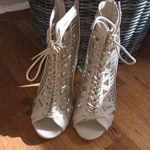 Cut out Nude Heels